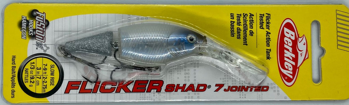  Berkley Scented Flicker Shad Pro 3 Pack Fishing Lure, Slick  Firetiger, 5/16 oz, 2.75in  7 cm, Size, Profile and Dive Depth Imitates  Real Shad, Equipped with Fusion19 Hook : Sports & Outdoors